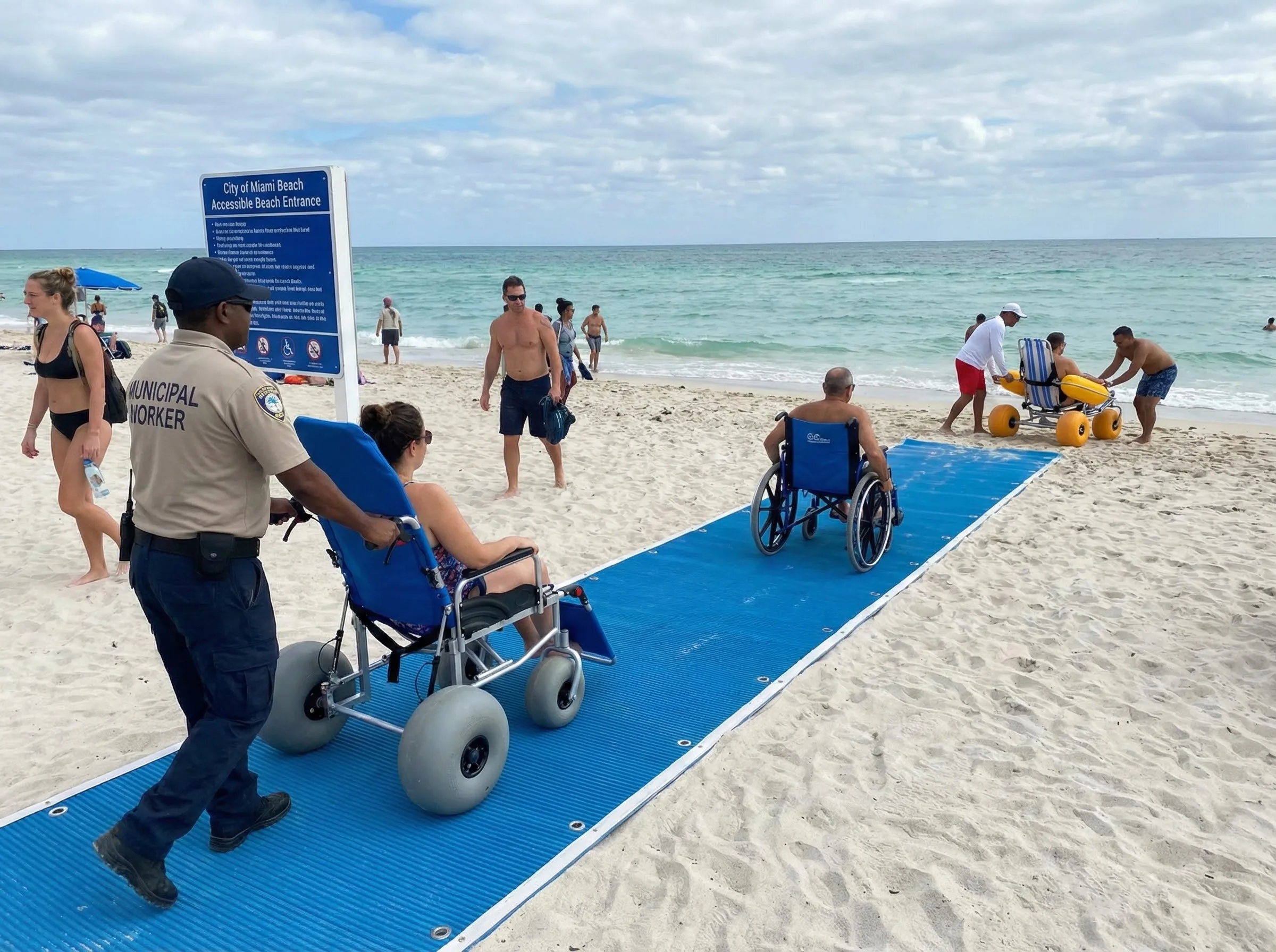 Public beach accessibility program