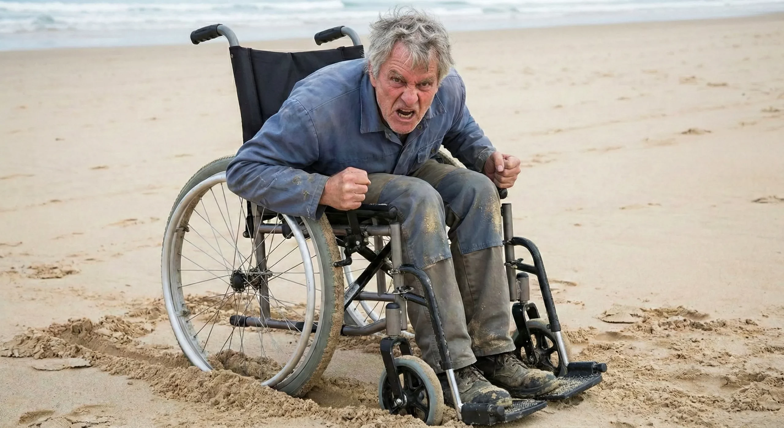 Standard Wheelchair Stuck