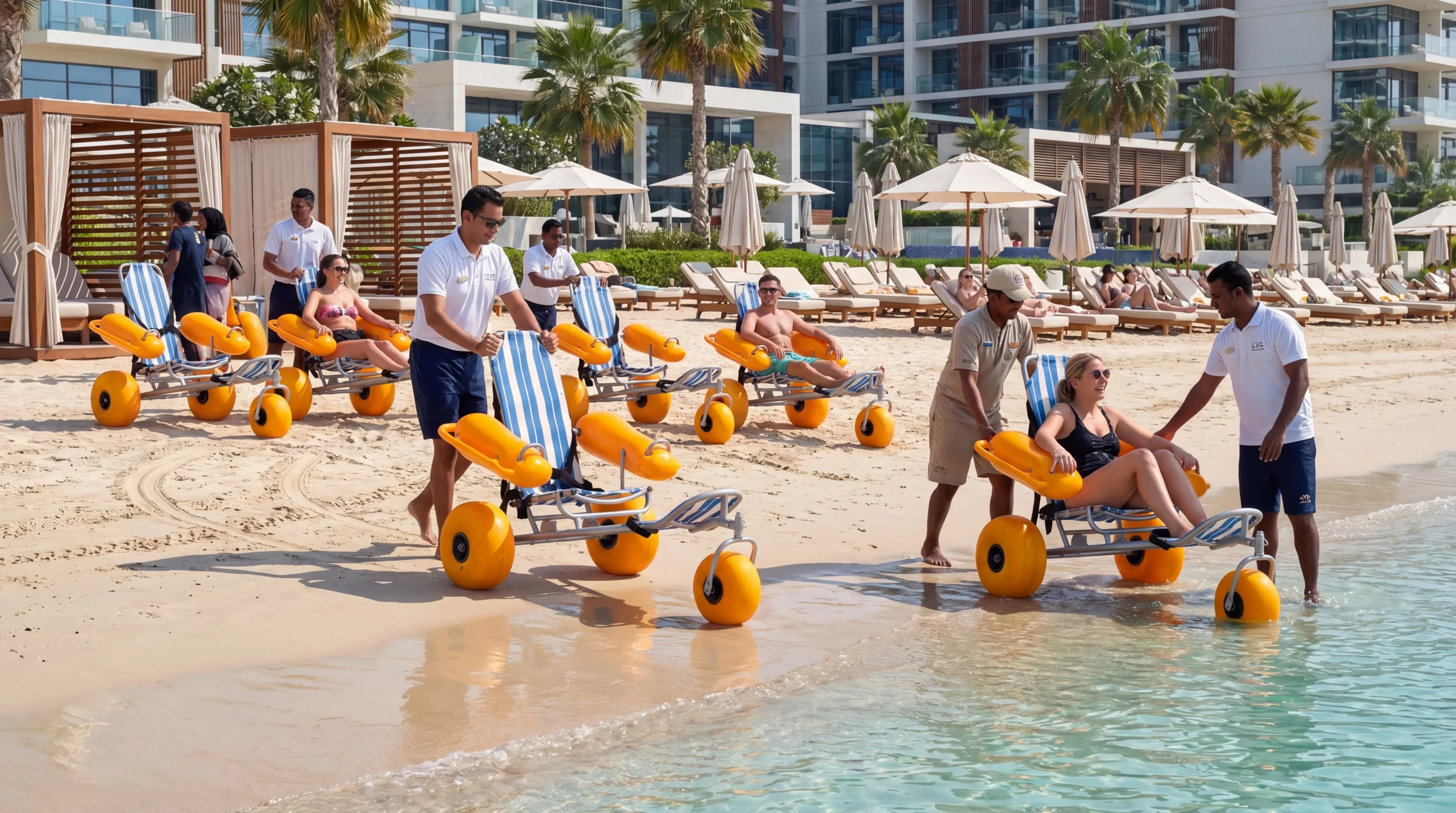 Resort beach accessibility