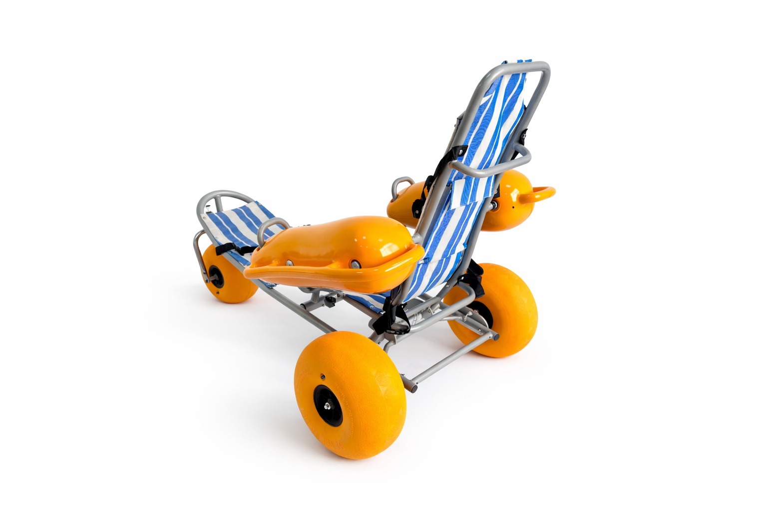 Floating beach wheelchair maintenance detail