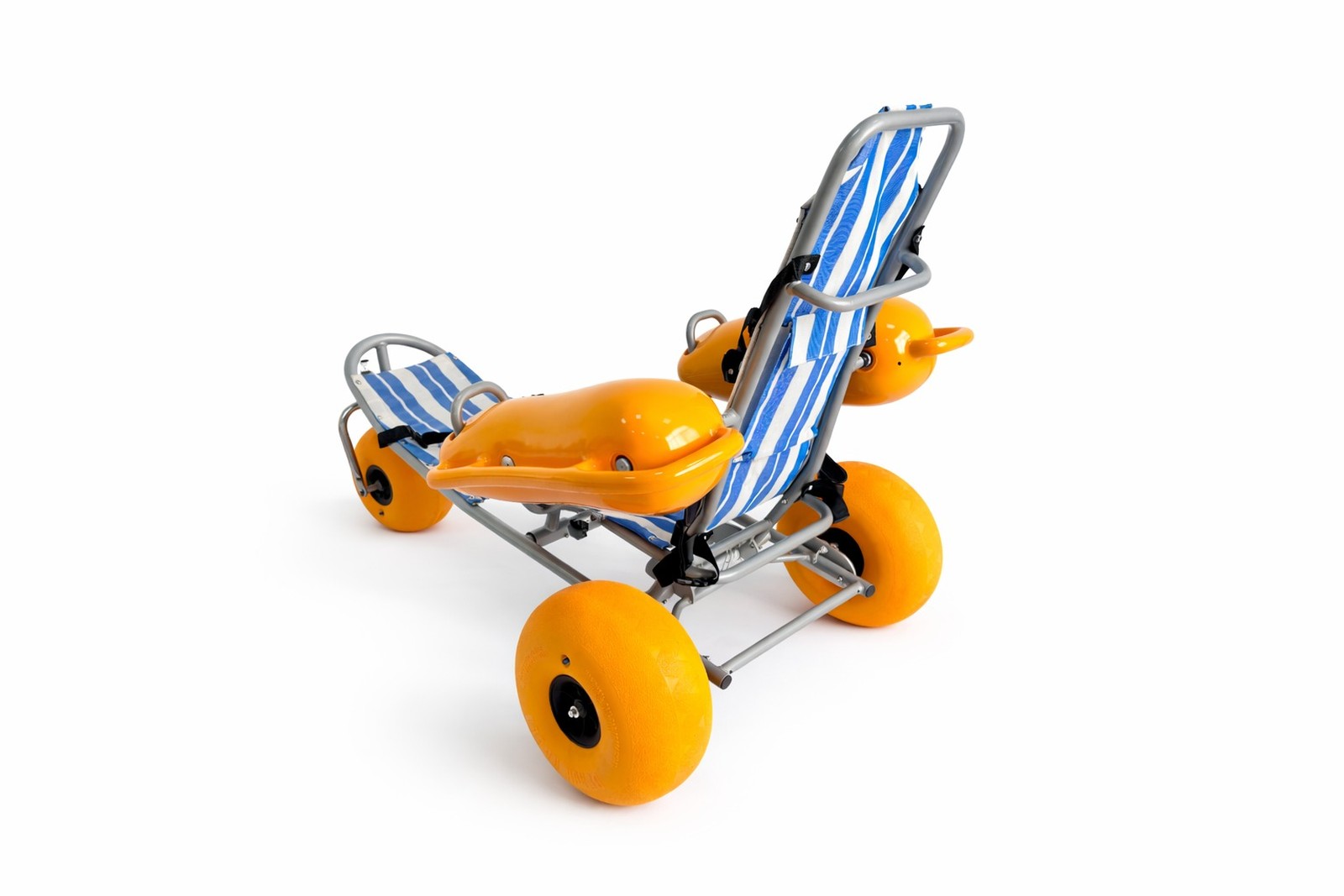 Floating beach wheelchair maintenance detail